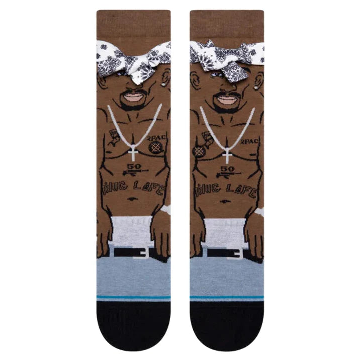 Tupac Shakur Resurrected Crew Socks