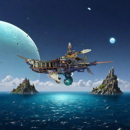 Estrelik™ | Stellar Abyss Voyager 3D Wooden Puzzle