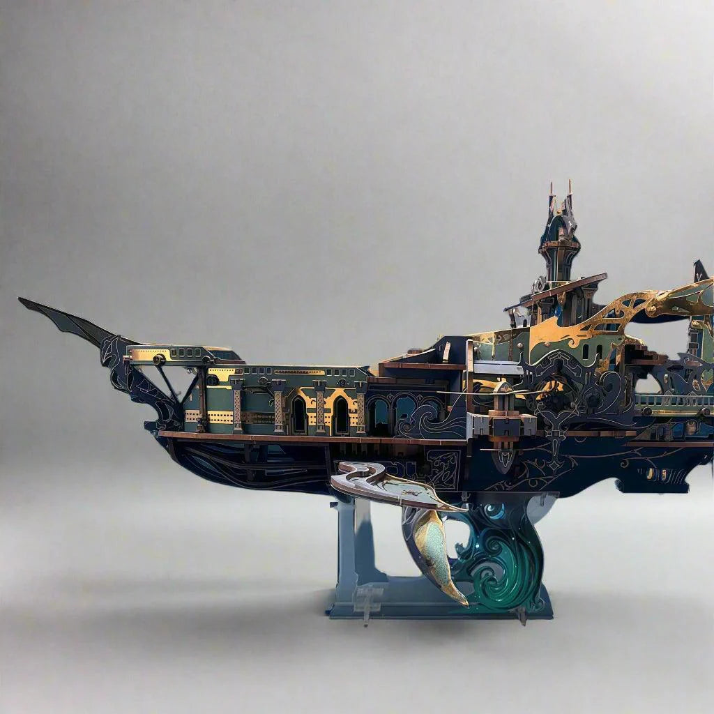 Estrelik™ | Stellar Abyss Voyager 3D Wooden Puzzle