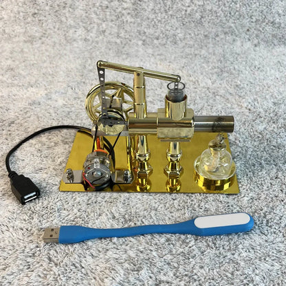 Estrelik™ | Educational Stirling Engine Generator with LED Power Display