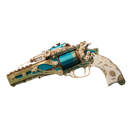 Estrelik™ | Steampunk Revolution 3D Mechanical Revolver Puzzle