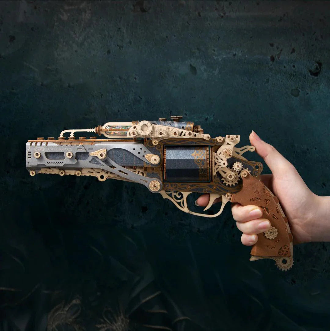 Estrelik™ | Steampunk Revolution 3D Mechanical Revolver Puzzle