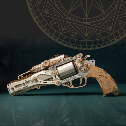 Estrelik™ | Steampunk Revolution 3D Mechanical Revolver Puzzle