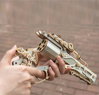 Estrelik™ | Steampunk Revolution 3D Mechanical Revolver Puzzle