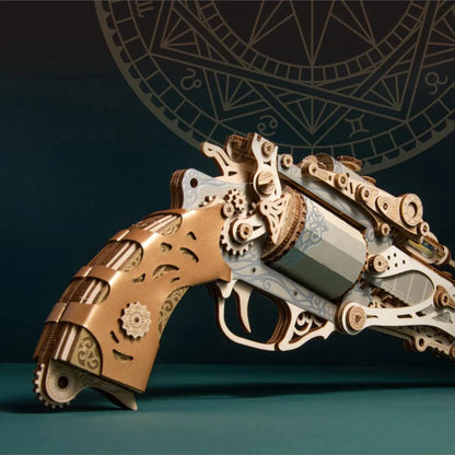 Estrelik™ | Steampunk Revolution 3D Mechanical Revolver Puzzle