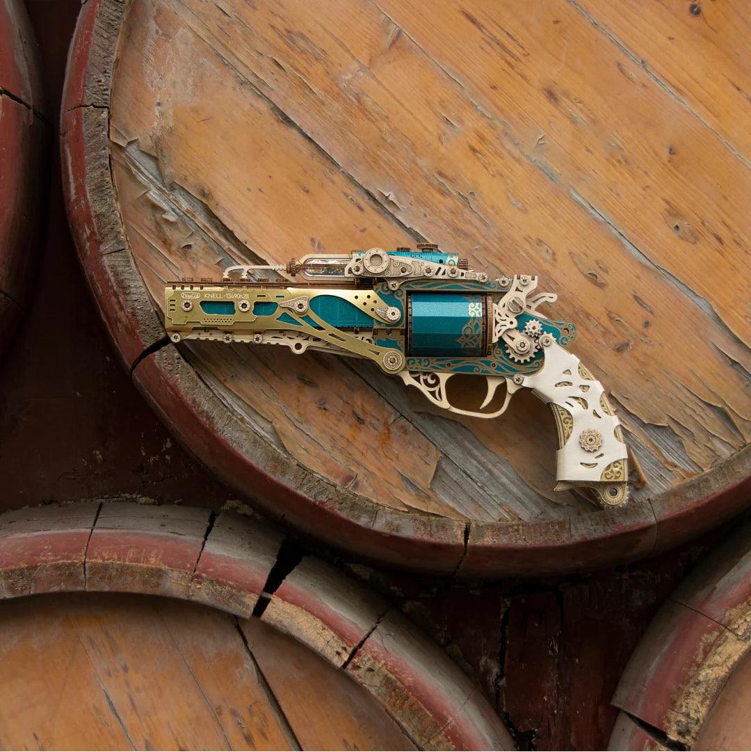 Estrelik™ | Steampunk Revolution 3D Mechanical Revolver Puzzle