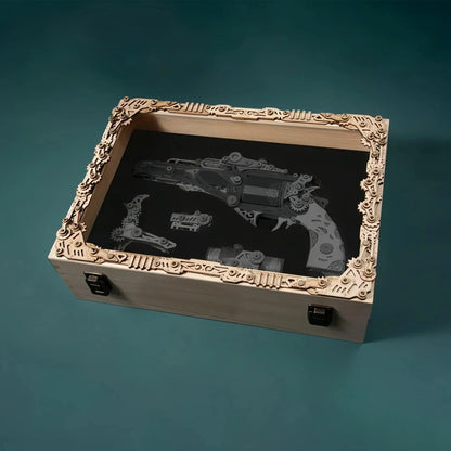Estrelik™ | Steampunk Revolution 3D Mechanical Revolver Puzzle