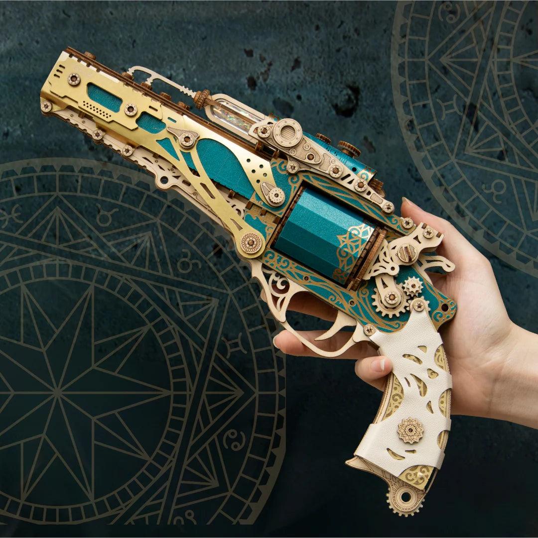 Estrelik™ | Steampunk Revolution 3D Mechanical Revolver Puzzle