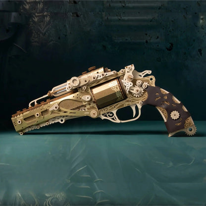 Estrelik™ | Steampunk Revolution 3D Mechanical Revolver Puzzle
