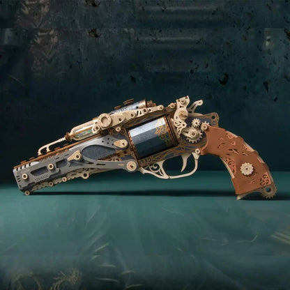 Estrelik™ | Steampunk Revolution 3D Mechanical Revolver Puzzle