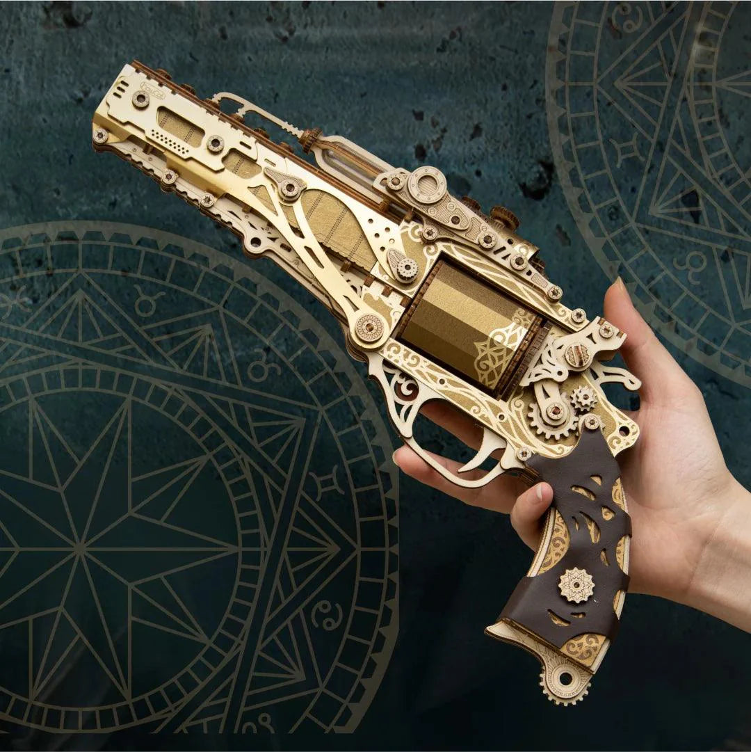 Estrelik™ | Steampunk Revolution 3D Mechanical Revolver Puzzle