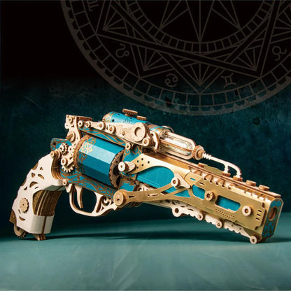 Estrelik™ | Steampunk Revolution 3D Mechanical Revolver Puzzle
