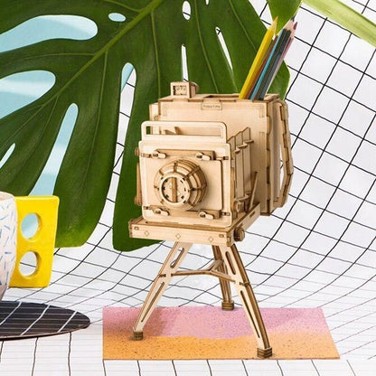 Estrelik™ | Vintage Camera 3D Wooden Puzzle